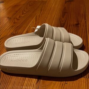 Adidas Cream Slide Sandals